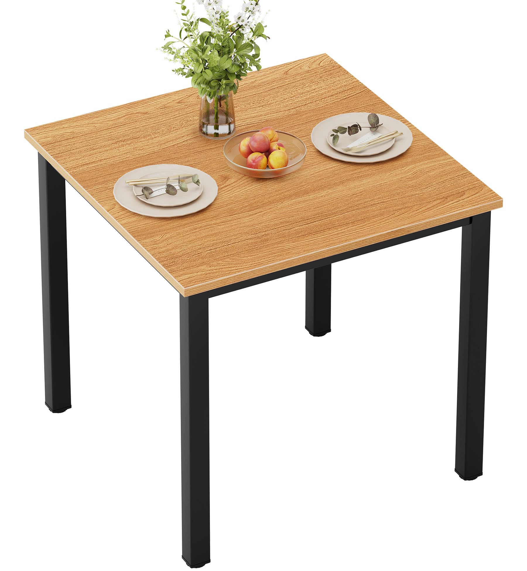 Need Dining Table Small Computer Desk for Home&Office- 31.5" Length Small Writing Desk Gaming Desk Students Laptop Use, Black Desktop & Black Frame AC3CB(80 * 60)