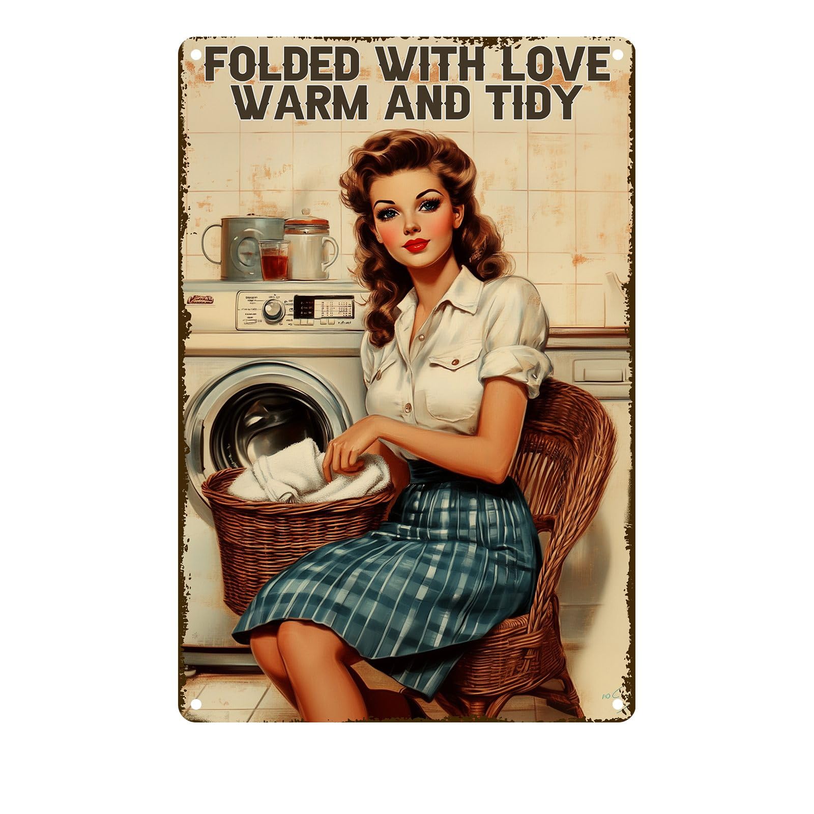 Laundry Metal Tin Sign Laundry Room Wall Decor Fresh Linens Breezy Days Signs Retro Posters for Bathroom Home Bedroom Laundromat Garden 8x12inch