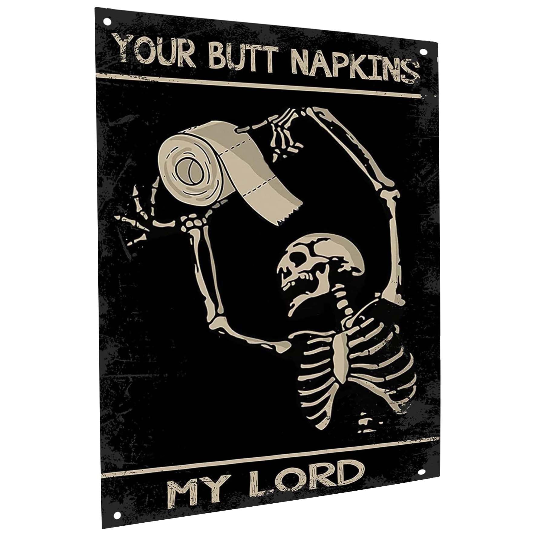 Vintage Metal Tin Sign Funny Sarcastic Party Wall Art Decor Signs, Before You Knock On My Door Sign No Soliciting Metal Sign 12x8 Inches