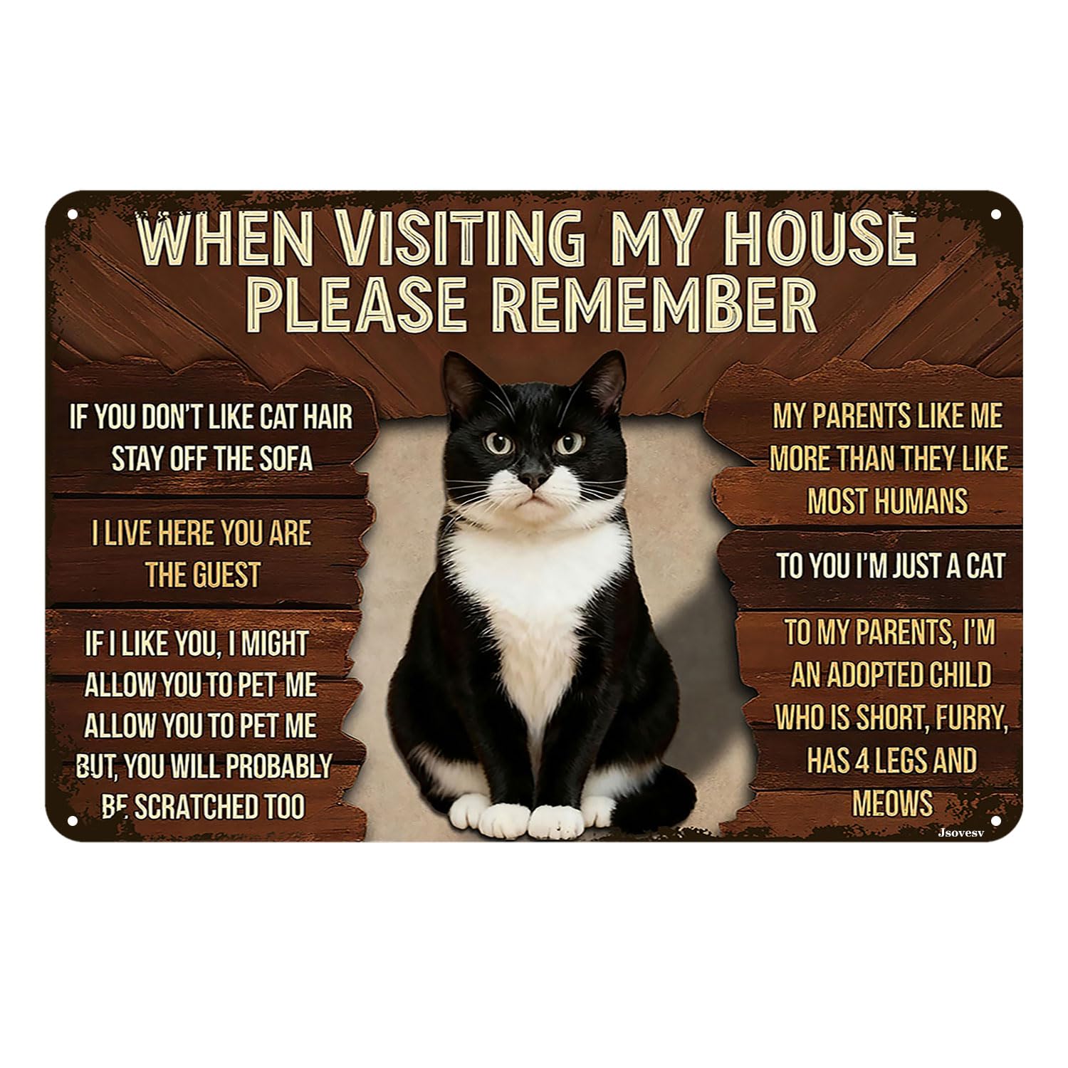 Funny Malamute Dog Vintage Tin Sign When Visiting My House Please Remember Metal Wall Art For Home Garage Bar Man Cave Patio Porch Decor 8x12 Inch