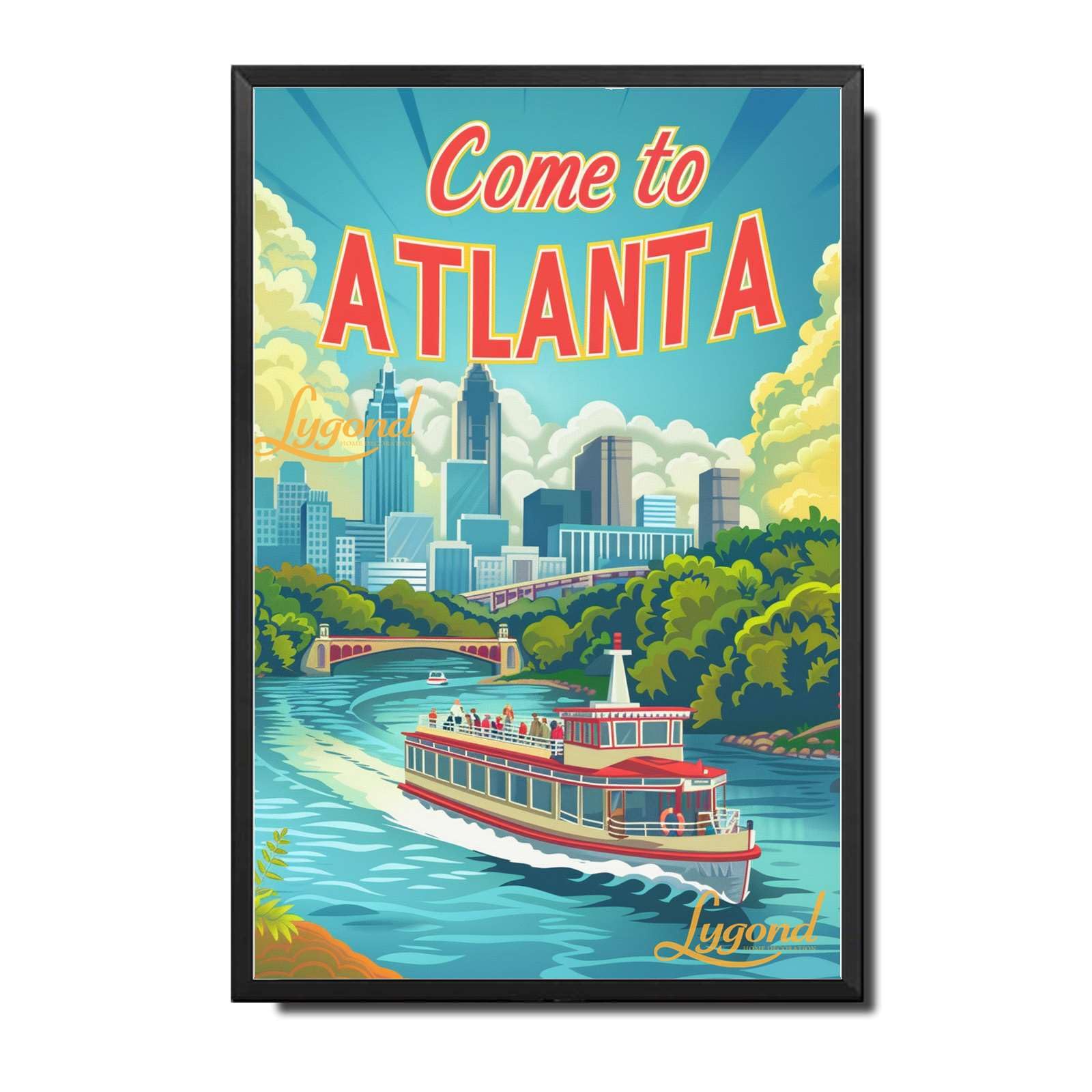 Lygond Metal Sign Tin Sign Vintage Wall Art Come to Chicago Travel Greenhouse Decor for Gift 8×12 Inches