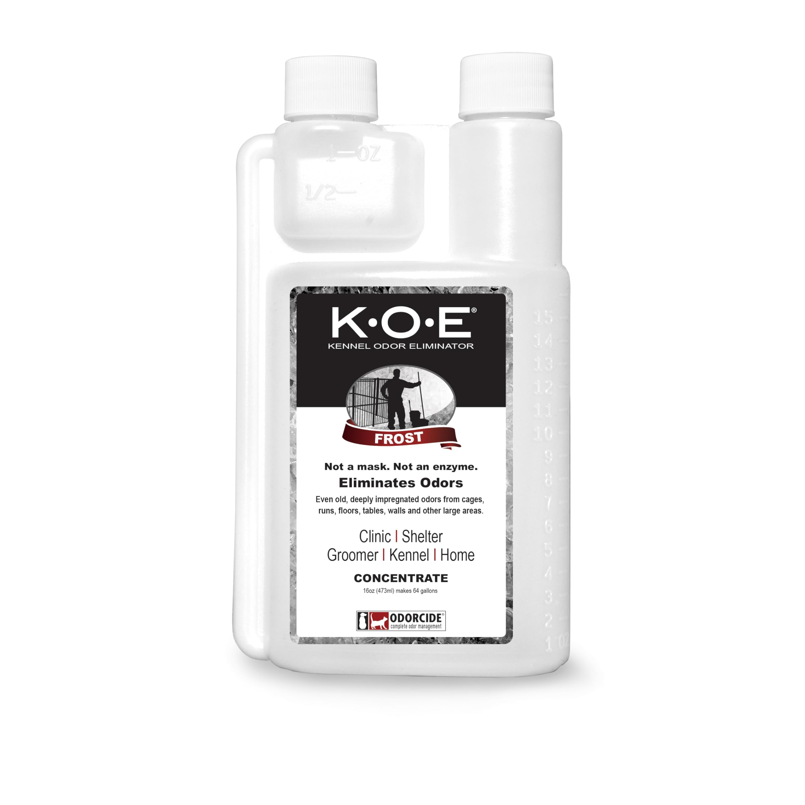 Odorcide K.O.E. Apricot Odor Eliminator 16 oz for Strong Odor for Cages, Runs & More – Home & Kennel w/Safe, Non-Enzymatic Formula