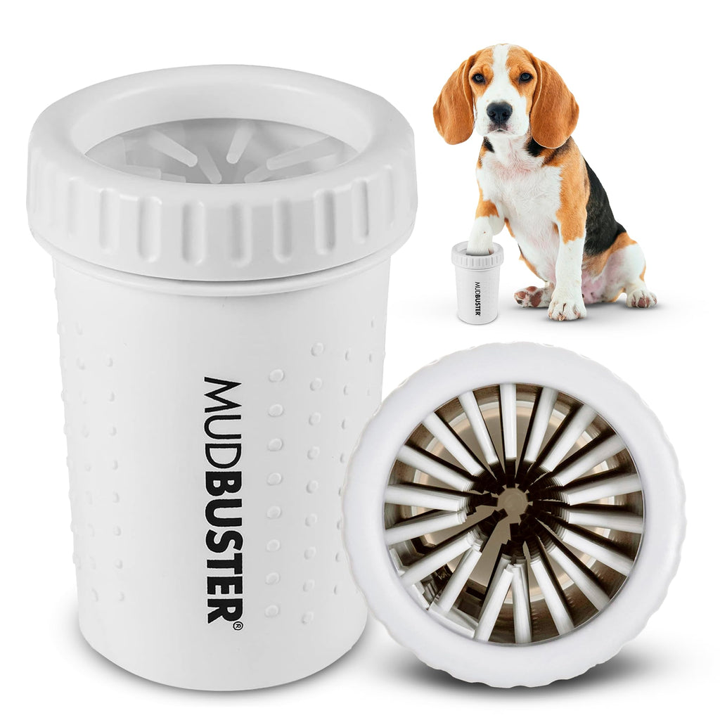 Dexas Pink Medium Dog Paw Cleaner, MudBuster - Premium Quality Pet Supplies and Dog Accessories for Dogs, Easy to Use, Mess Free, BPA Free, Patented Product