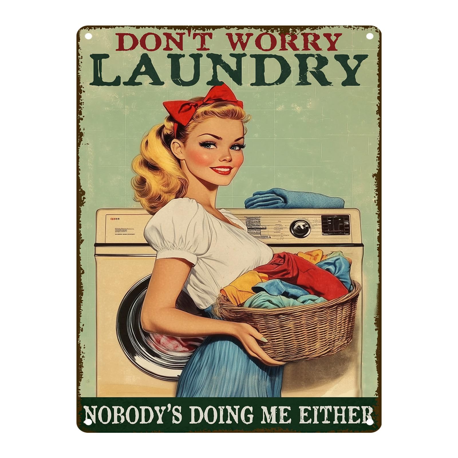 Laundry Metal Tin Sign Laundry Room Wall Decor Fresh Linens Breezy Days Signs Retro Posters for Bathroom Home Bedroom Laundromat Garden 8x12inch