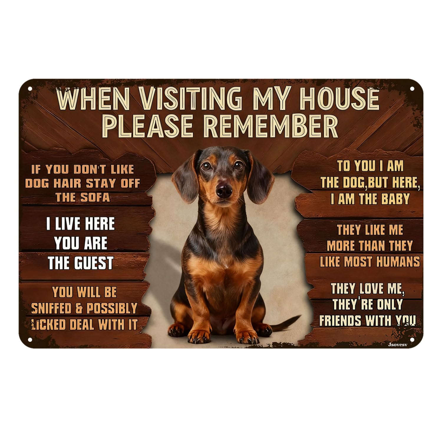 Funny Malamute Dog Vintage Tin Sign When Visiting My House Please Remember Metal Wall Art For Home Garage Bar Man Cave Patio Porch Decor 8x12 Inch