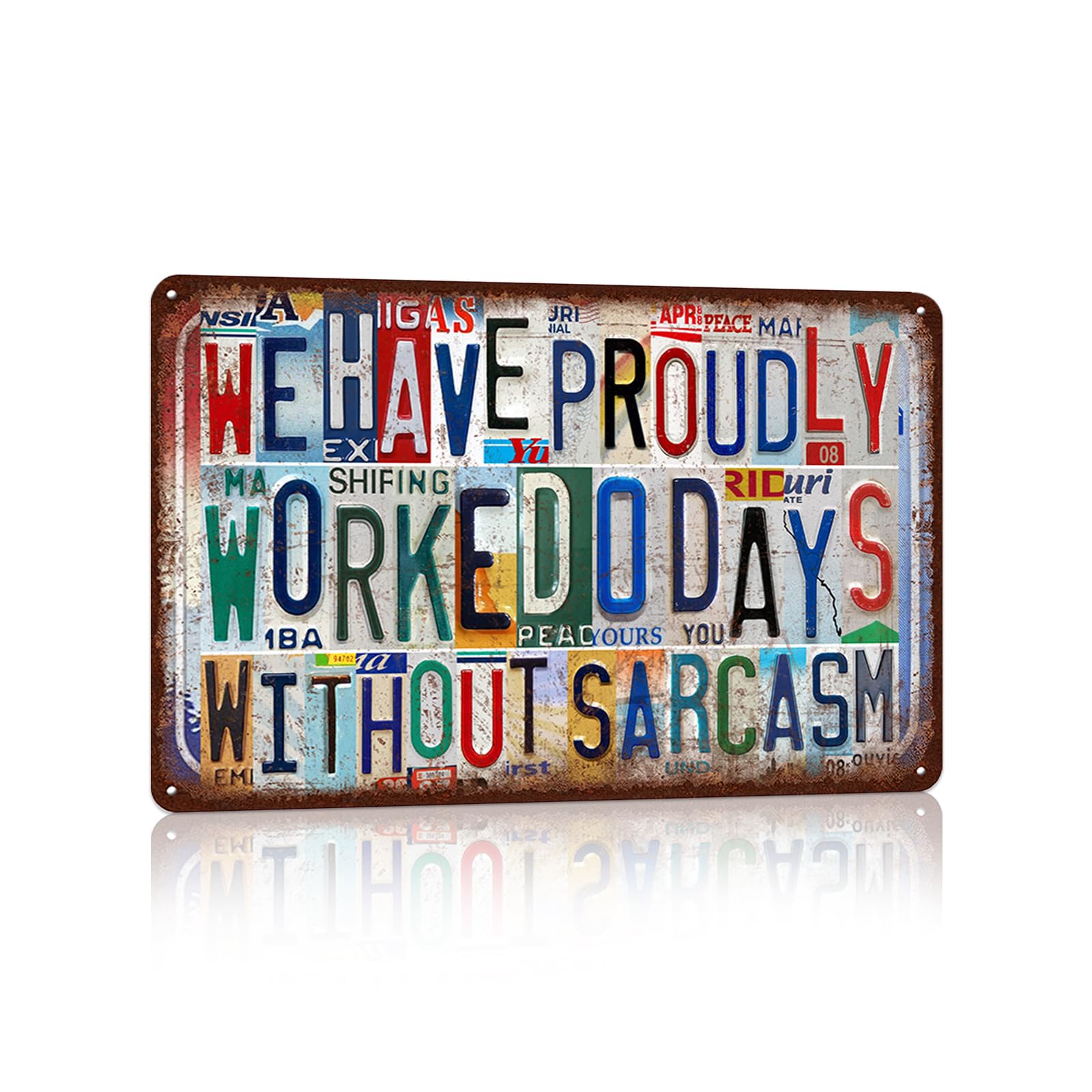 Vintage Metal Tin Signs Wall Decor for Man Cave Garage Bar Home 12 x 8 Inches - I Am Currently Unsupervised.I Know,It Freaks Me Out Too But The Possibilities Are Endless