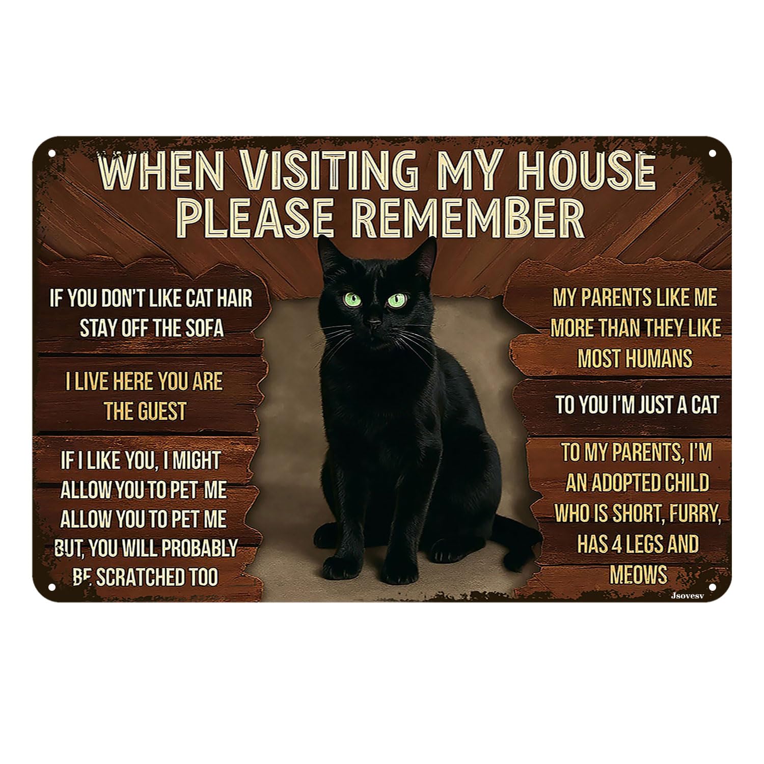 Funny Malamute Dog Vintage Tin Sign When Visiting My House Please Remember Metal Wall Art For Home Garage Bar Man Cave Patio Porch Decor 8x12 Inch