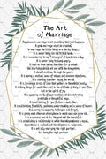 The Art Of Marriage Tin Signs Wall Art Happiness in Marriage Is Not Something That Just Happiness Tin Poster 8x12 inch