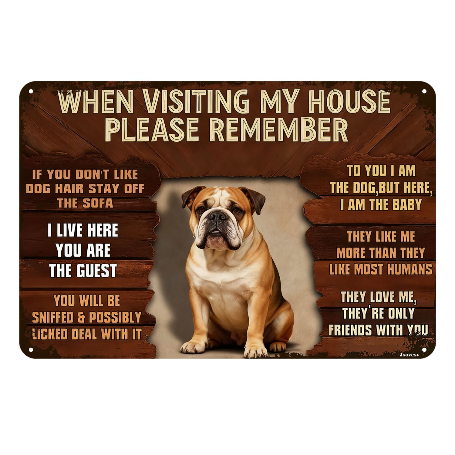 Funny Malamute Dog Vintage Tin Sign When Visiting My House Please Remember Metal Wall Art For Home Garage Bar Man Cave Patio Porch Decor 8x12 Inch