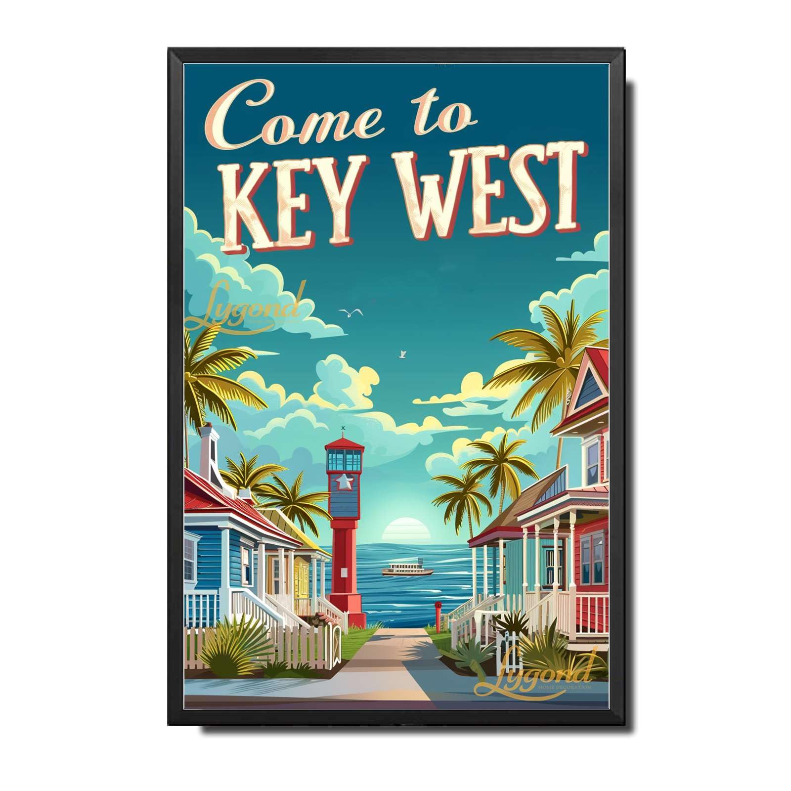 Lygond Metal Sign Tin Sign Vintage Wall Art Come to Chicago Travel Greenhouse Decor for Gift 8×12 Inches