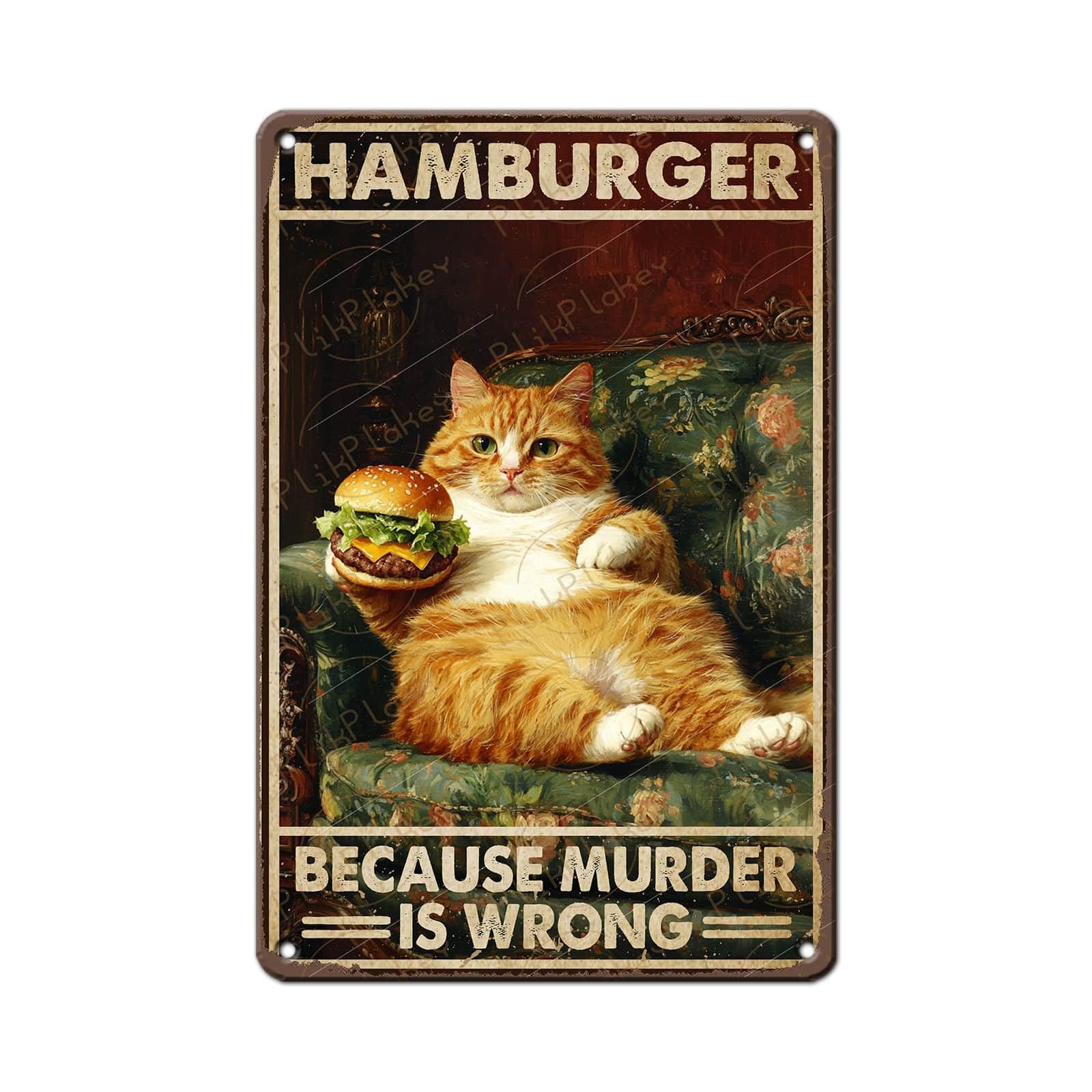 Best in Town Beef Hamburgers Retro Metal Tin Sign Vintage Wall Decor Bar Fast Food Shop Restaurant Kitchen Snack Truck Pub Coffee Home Poster 12x8 Inch