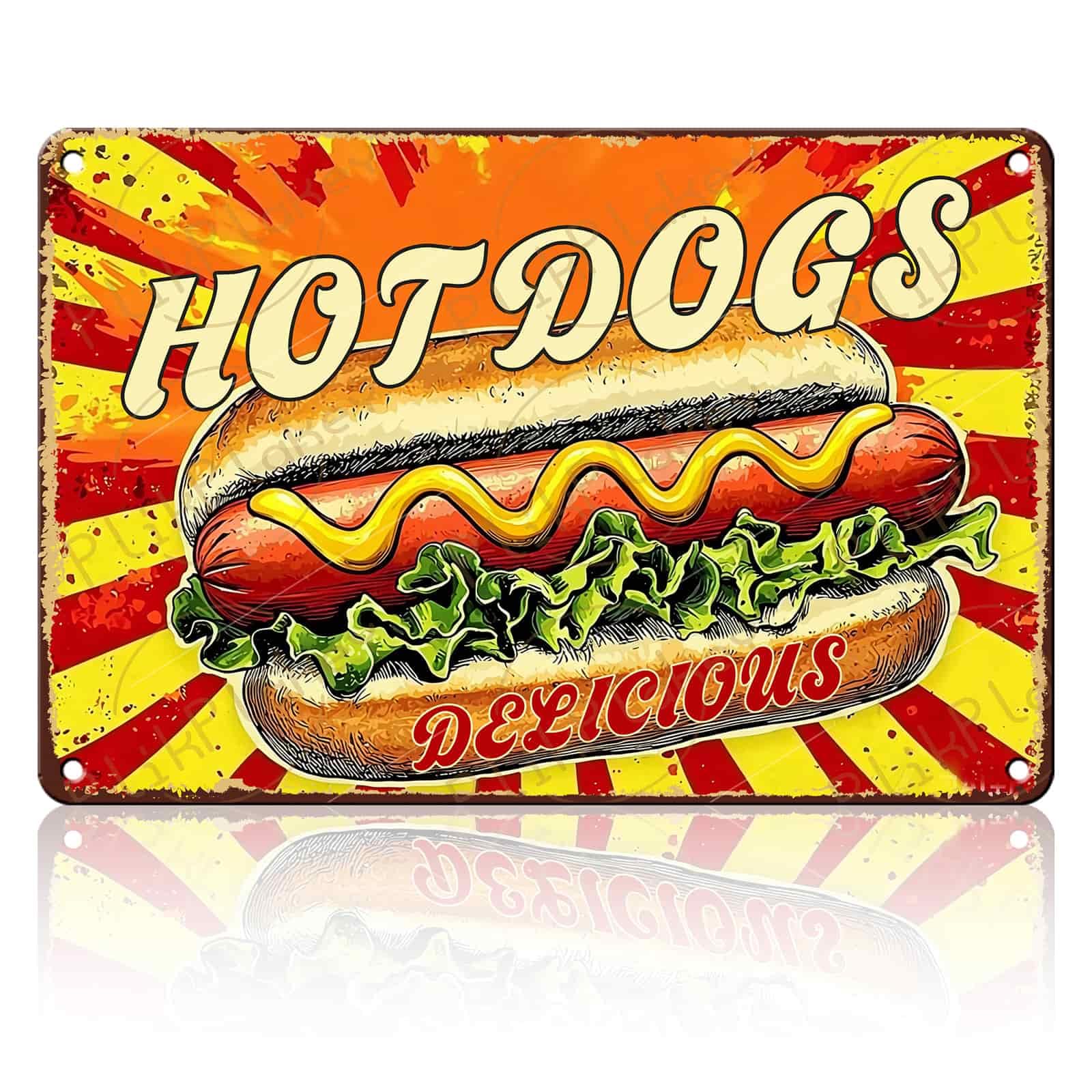Best in Town Beef Hamburgers Retro Metal Tin Sign Vintage Wall Decor Bar Fast Food Shop Restaurant Kitchen Snack Truck Pub Coffee Home Poster 12x8 Inch