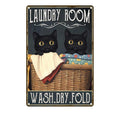 Laundry Metal Tin Sign Laundry Room Wall Decor Fresh Linens Breezy Days Signs Retro Posters for Bathroom Home Bedroom Laundromat Garden 8x12inch
