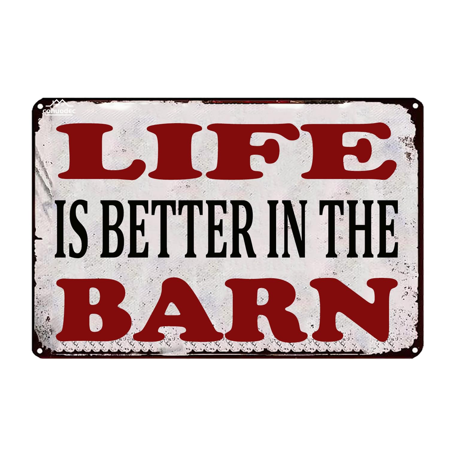 The Fluffy Butt Hut Farm Fresh Butt Nuggets Sign - Metal Sign (12x8 Inch) - Rustic Chicken Coop Decor for Farmhouse, Garden, Bar, or Garage - Funny Farm Door Plaque & Wall Art