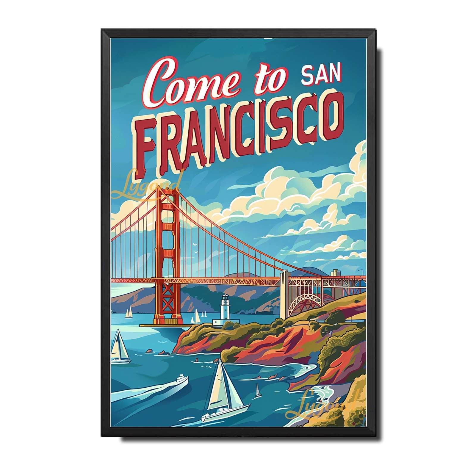Lygond Metal Sign Tin Sign Vintage Wall Art Come to Chicago Travel Greenhouse Decor for Gift 8×12 Inches