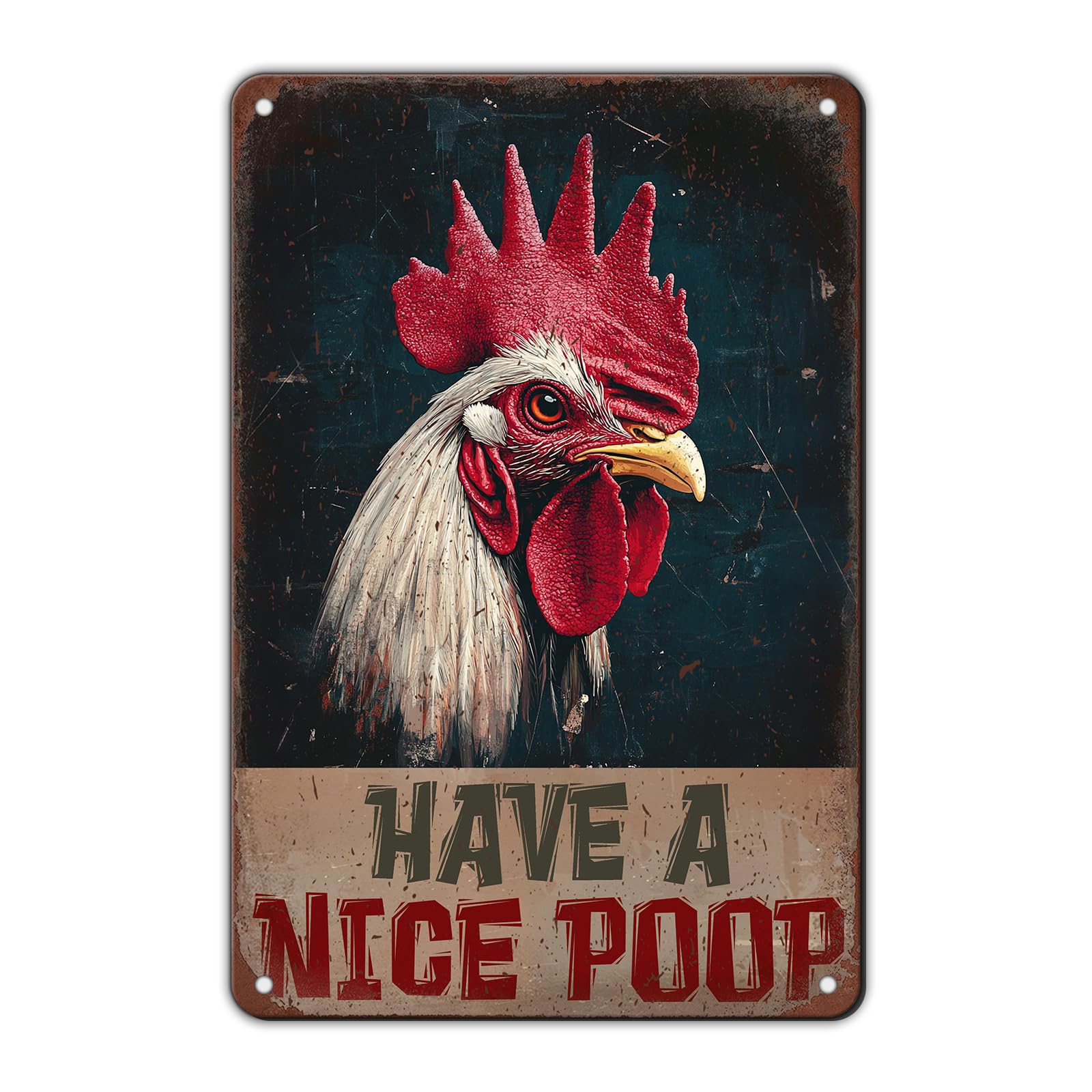 Chicken Metal Signs Rooster Kitchen Wall Decor Today I Will Pry More Worry Less Tin Sign 12x8 Inch Funny Chicken Coop Accessories Rooster Home Farm Yard Garden Decor
