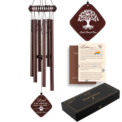 Dog Memorial Gifts, 28" Pet Memorial Wind Chimes, Loss of Dog Sympathy Gift, Pet Loss Passing Away Remembrance Bereavement Gift