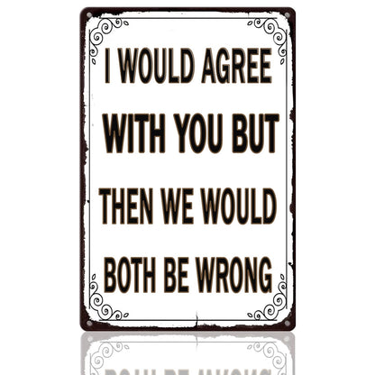 8x12 inch Blue I'm Not An Angry Person Sign, Tin Metal Wall Decor, Funny Sarcastic Gift for Men, Garage, Office, Home