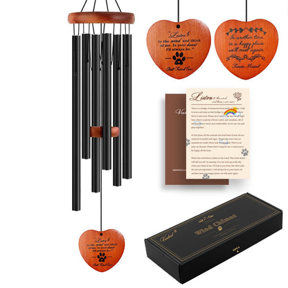 Dog Memorial Gifts, 28" Pet Memorial Wind Chimes, Loss of Dog Sympathy Gift, Pet Loss Passing Away Remembrance Bereavement Gift