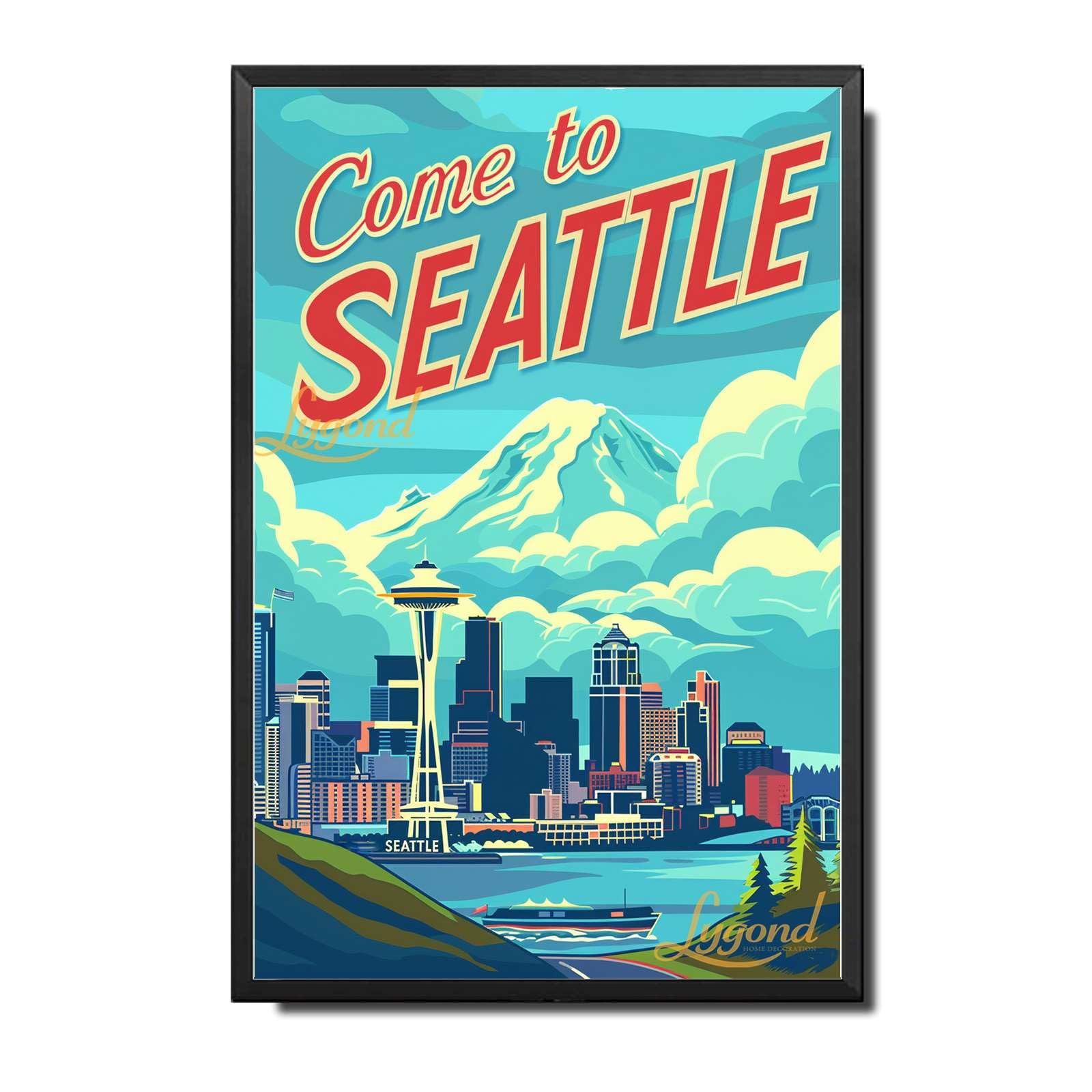 Lygond Metal Sign Tin Sign Vintage Wall Art Come to Chicago Travel Greenhouse Decor for Gift 8×12 Inches