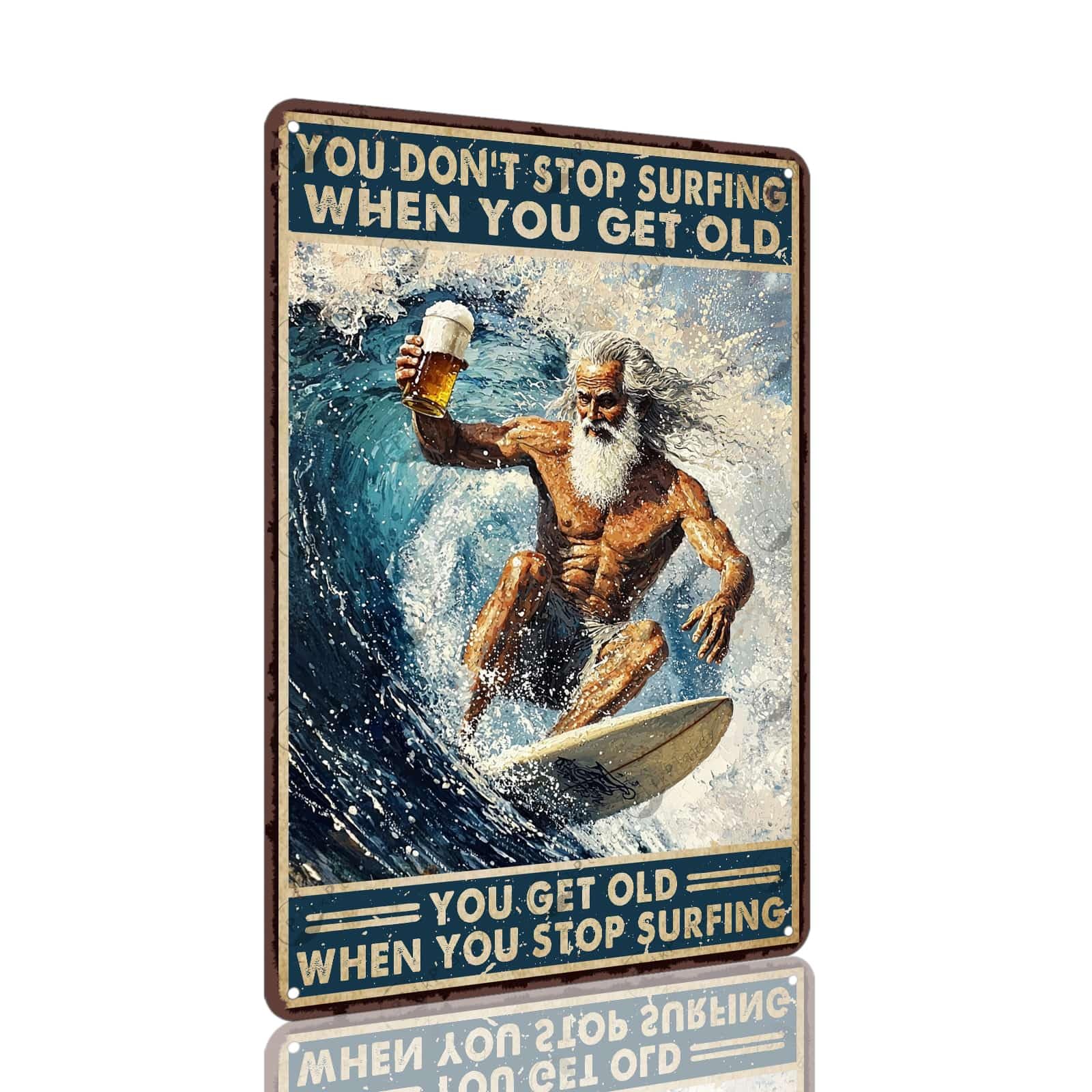 Vintage Sea Turtle Metal Sign Get Naked Unless You Are Just Visiting Don'T Make It Weird Fun Wall Decor for Home Beach Theme Bathroom Parlor Tin Plaque 12x8 Inch