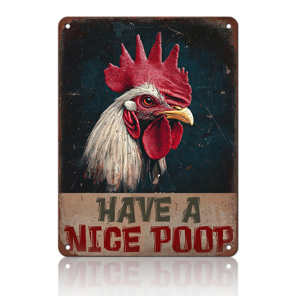 Chicken Metal Signs Rooster Kitchen Wall Decor Today I Will Pry More Worry Less Tin Sign 12x8 Inch Funny Chicken Coop Accessories Rooster Home Farm Yard Garden Decor