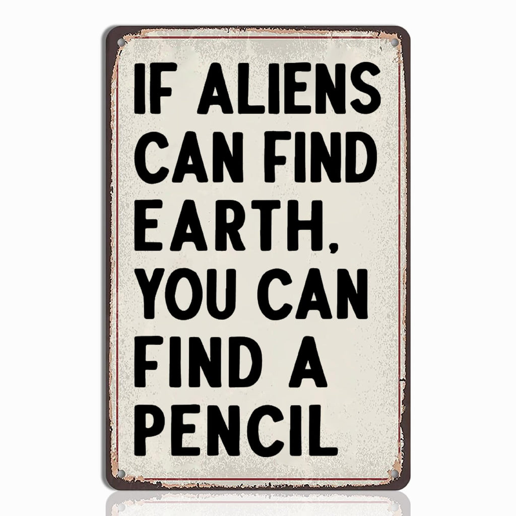 English Teacher Gifts - Funny Classroom Wall Hanging Tin Sign Decor, Ideal Gifts for English Teachers, High School & Middle School Classroom Wall Art, 8x12 Inch