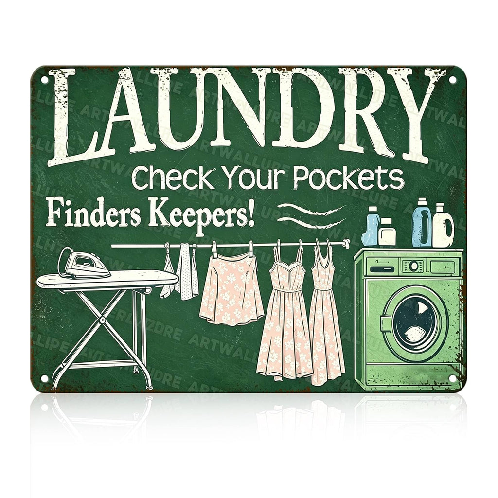 Laundry Metal Tin Sign Laundry Room Wall Decor Fresh Linens Breezy Days Signs Retro Posters for Bathroom Home Bedroom Laundromat Garden 8x12inch