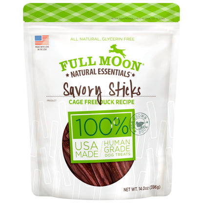 Full Moon All Natural Human Grade Dog Treats, Essential Beef Savory Sticks, 22 Ounce, 1.375 Pound (Pack of 1)