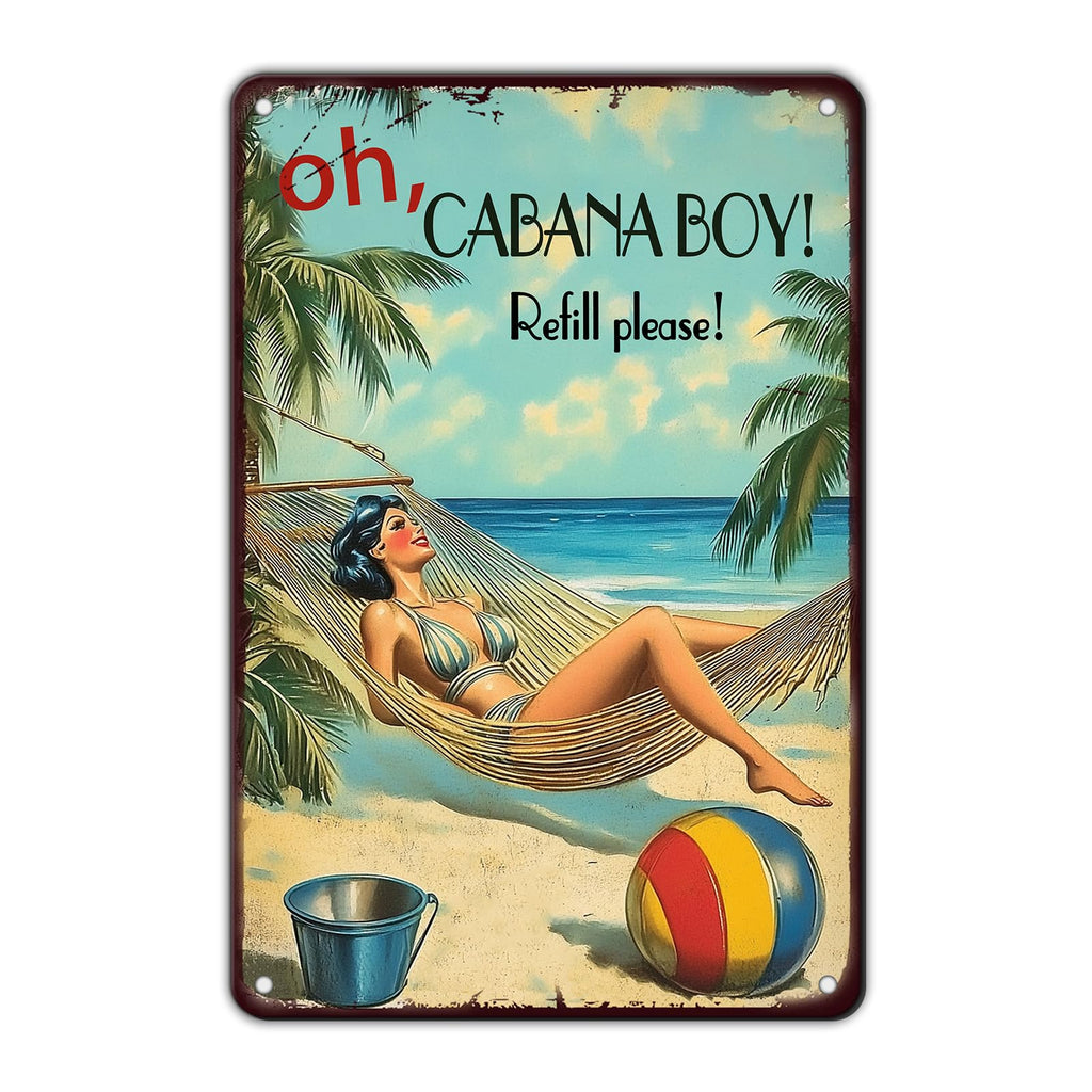 Beach Metal Sign Some Girls Are Just Born With The Beach In Their Souls Tin Sign Home Bar Pub 8x12 Inch Wall Decor