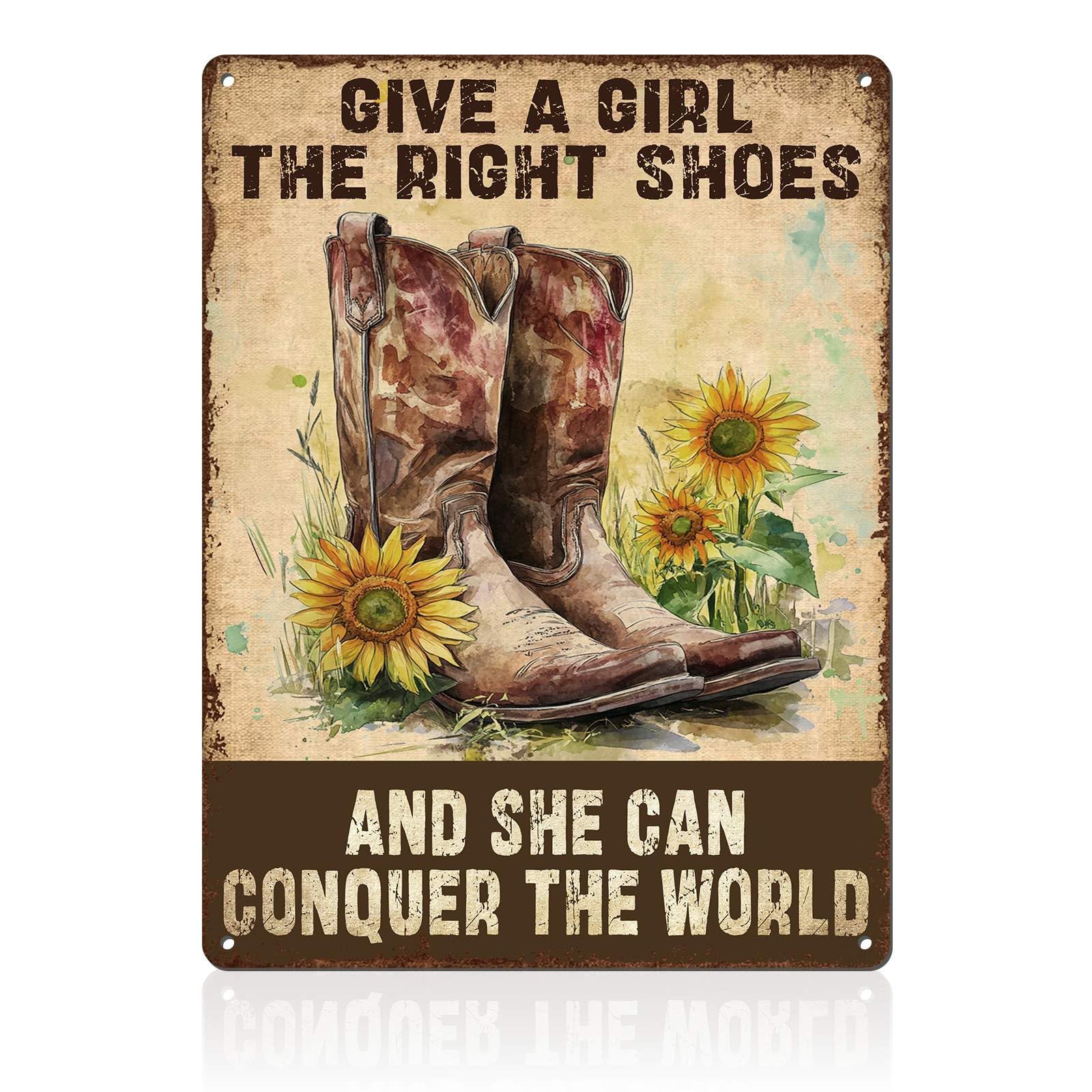 Western Wanted Tin Sign Vintage Metal Poster Rustic Wall Decor Cowgirl Pin Up Art Retro Iron Painting 8x12inch