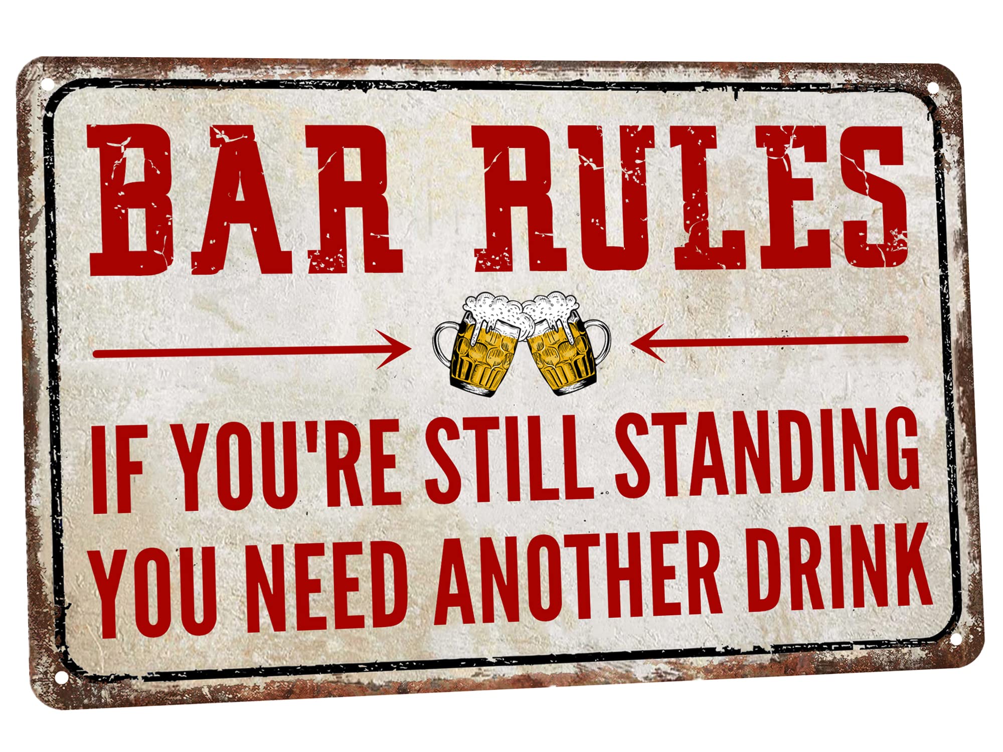 SNOWANG Decor 12'' x 8'' Funny Vintage Tin Signs Sarcastic Retro Metal Signs For Home Wall, Backyard, Cafes, Bar, Man Cave