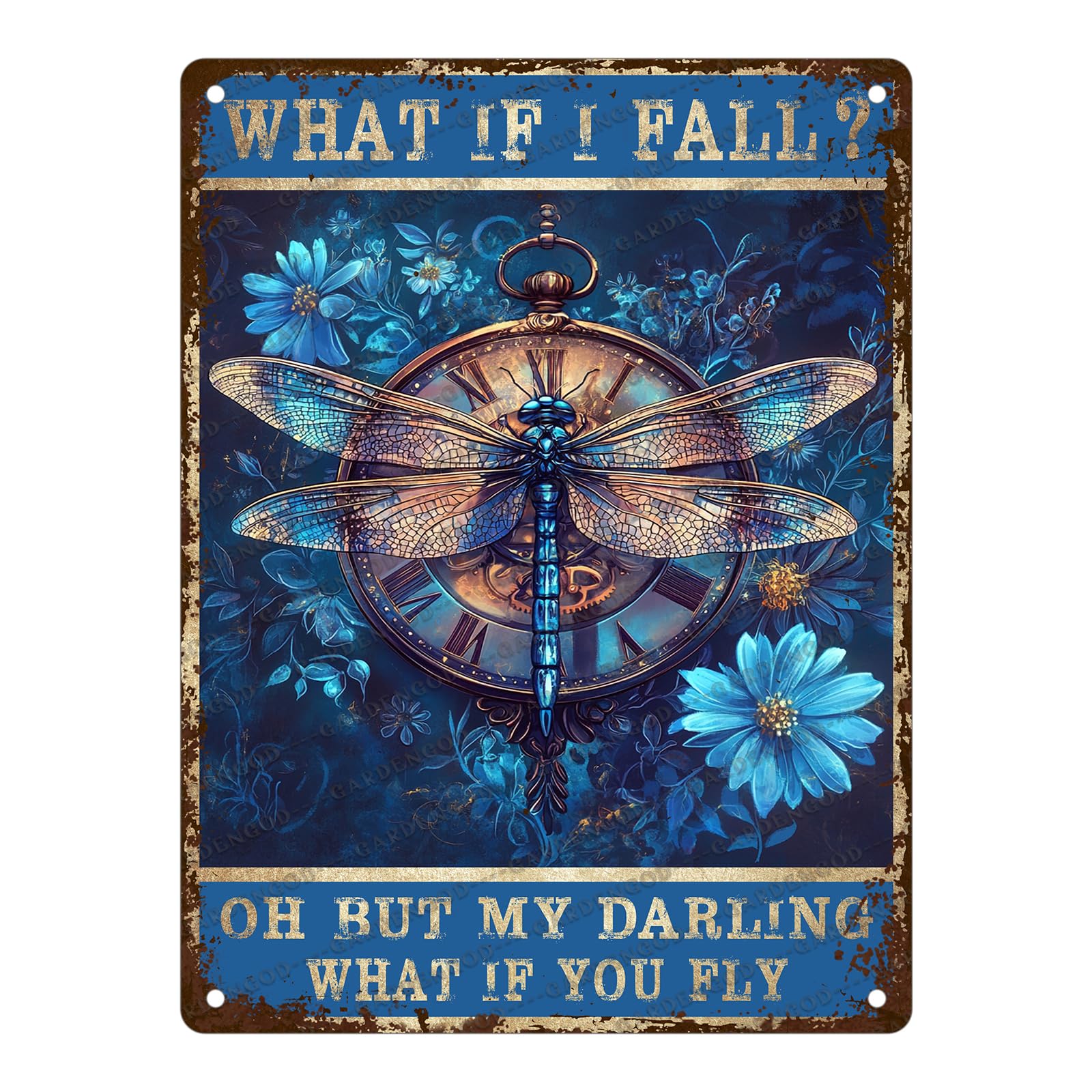 Mermaid Tin Sign And I Think To Myself What A Wonderful World Poster Home Decor Funny Home Decor Cave Bar Wall Decor 12x8 Inch