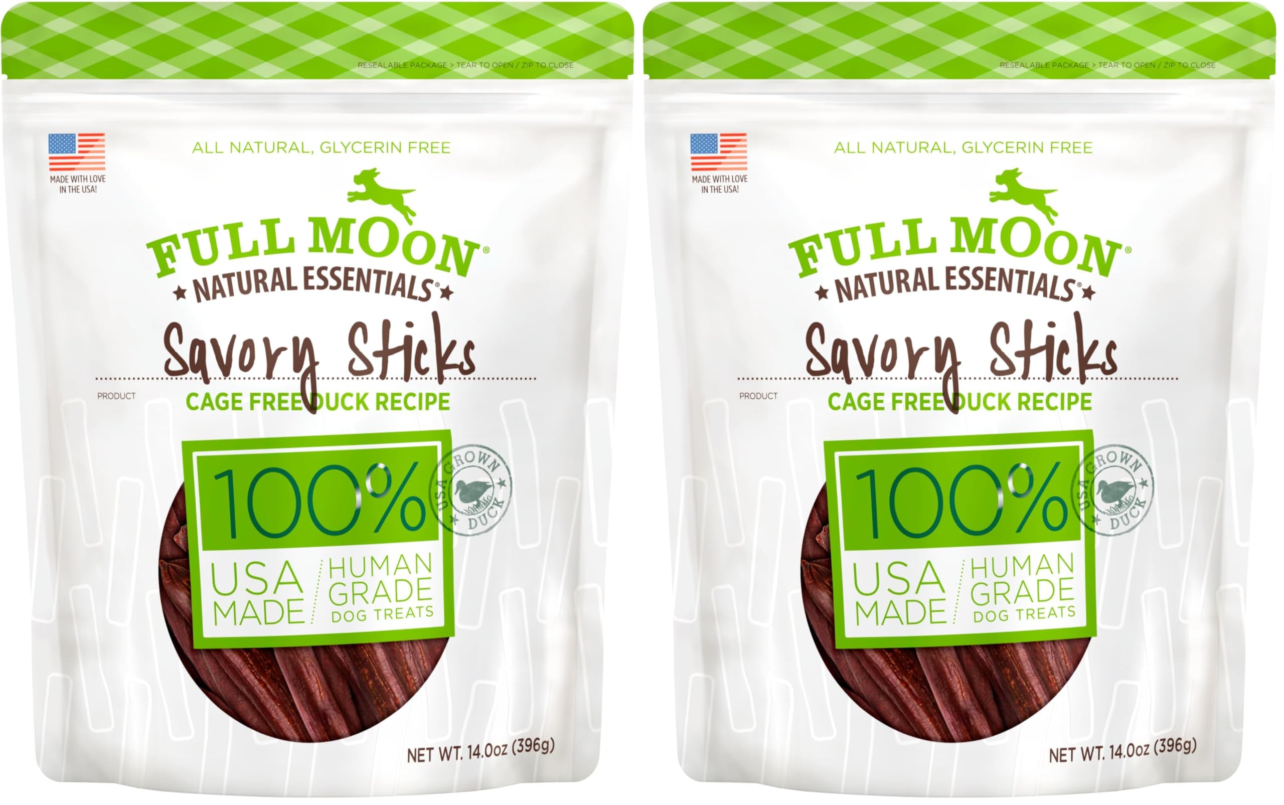 Full Moon All Natural Human Grade Dog Treats, Essential Beef Savory Sticks, 22 Ounce, 1.375 Pound (Pack of 1)