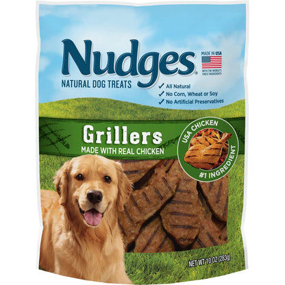 Blue Buffalo Nudges Chicken Homestyle Natural Dog Treats, Pot-Pie-Inspired Recipe, Healthy Reward or Training Treat, Made in the USA with Real Chicken, No Artificial Preservatives, 16 oz.