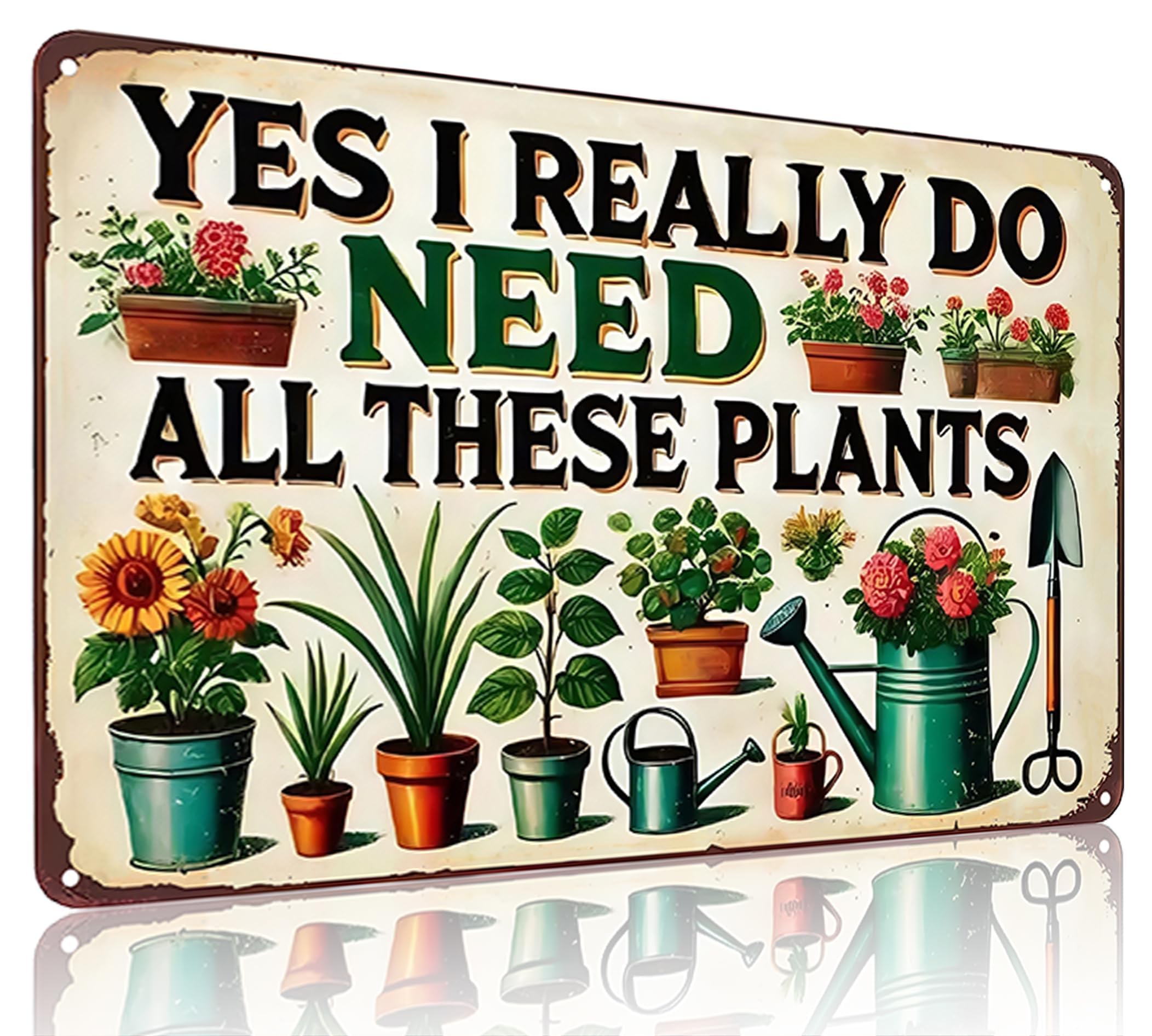 Bestylez Garden Gifts Vintage Gardening Signs Mom Grandma Birth Month Flower Tin Sign for Home Garden Greenhouse Living Room Bedroom Yard Cottage Outdoor Decor 8X12 Inch (3355)