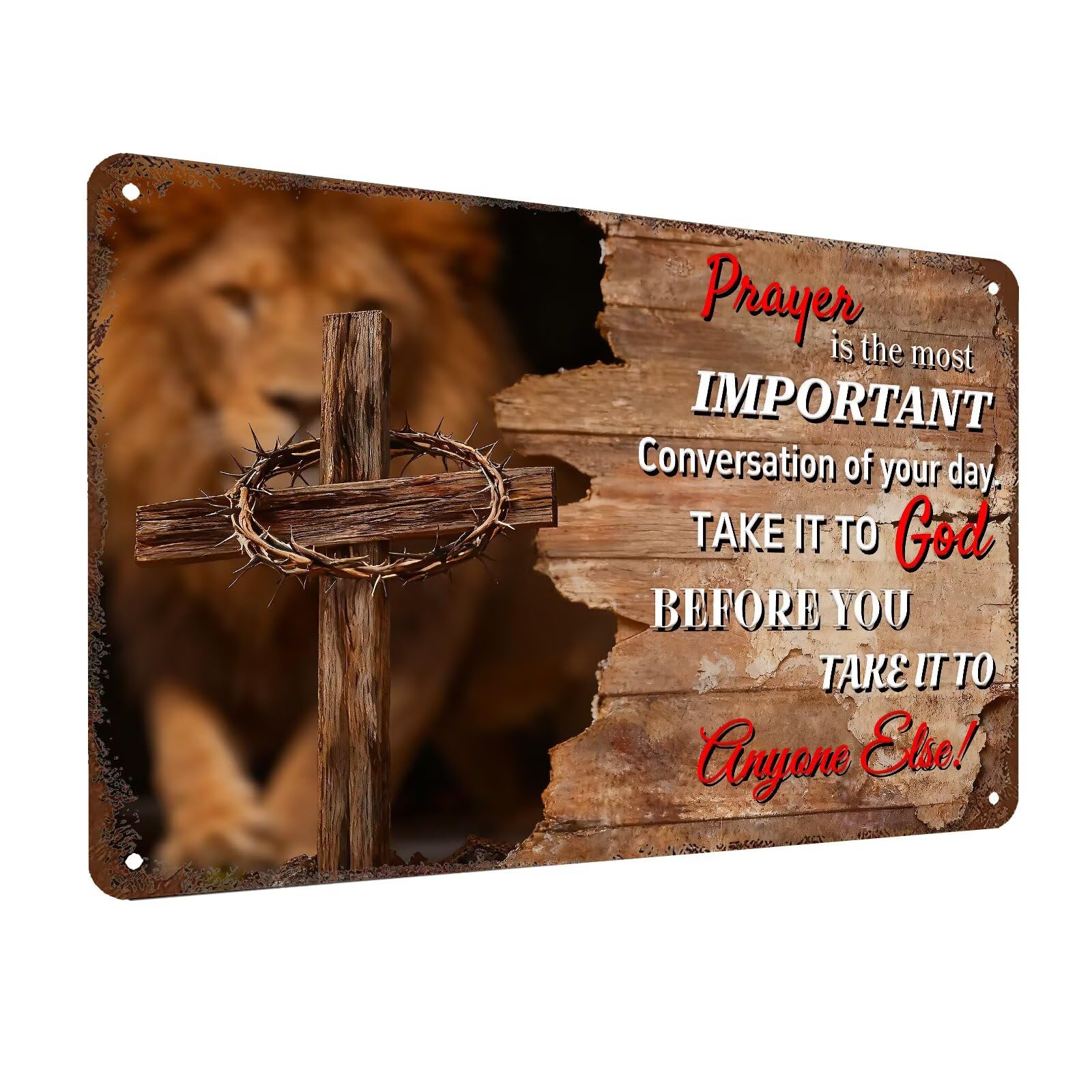 Inspirational Bible Verse Sign God Says You Are Metal Tin Signs Bird Print Christian Gift Quotes Poster for Church Prayer Room Office Decor 8x12 Inch