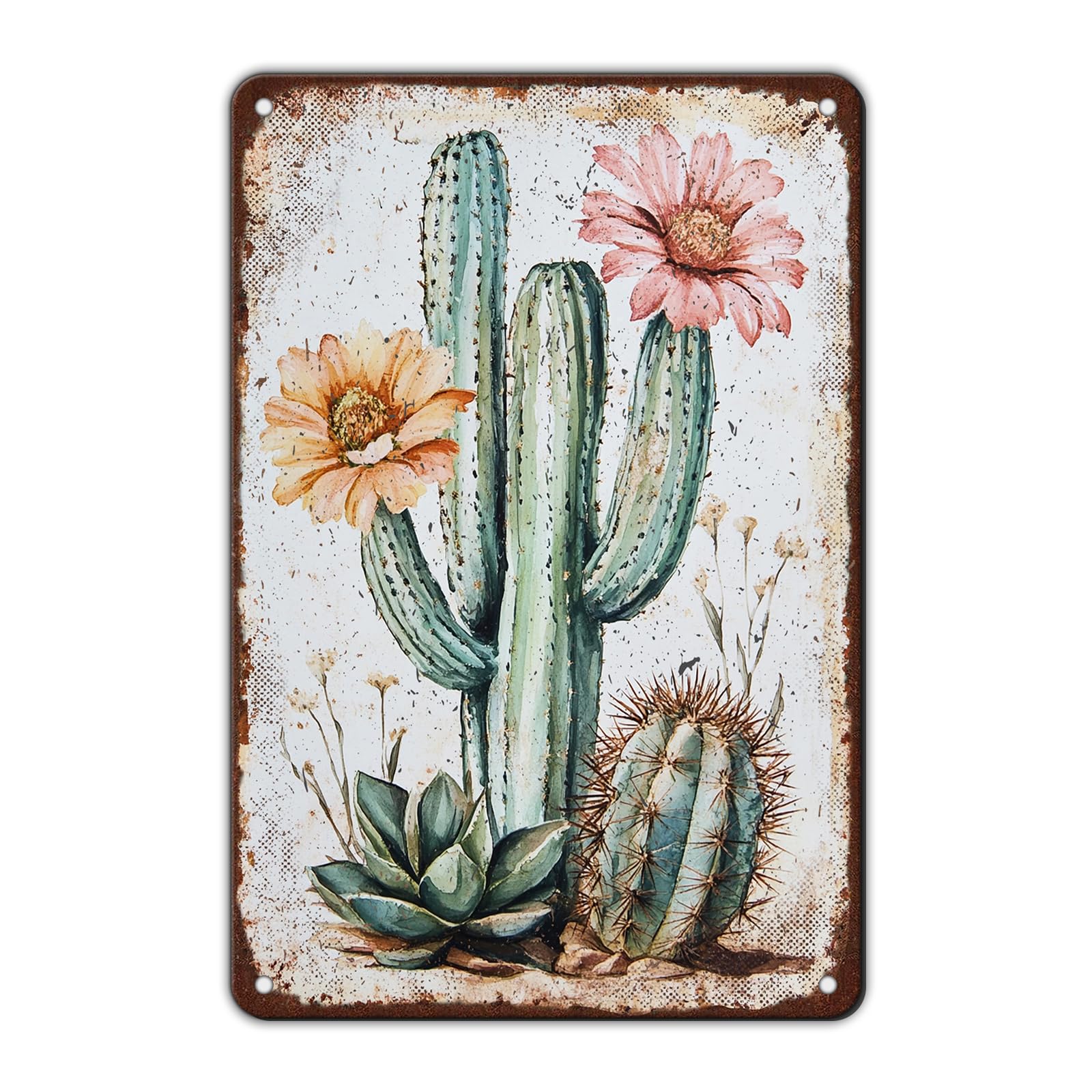 Metal Tin Sign Hummingbird Watercolor Colorful Bird Metal Sign Hummingbird Art Decor Hummingbird Paradise Wall Sign 8x12 Inch