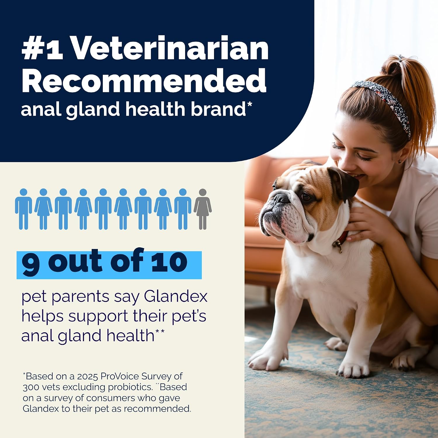 Vetnique Glandex Rear End Wipes for Dogs & Cats, Anal Gland Hygiene & Deodorizing Dog Wipes for Paws and Butt, Boot The Scoot with DeoPlex Enzyme, Aloe & Vitamin E (75ct)