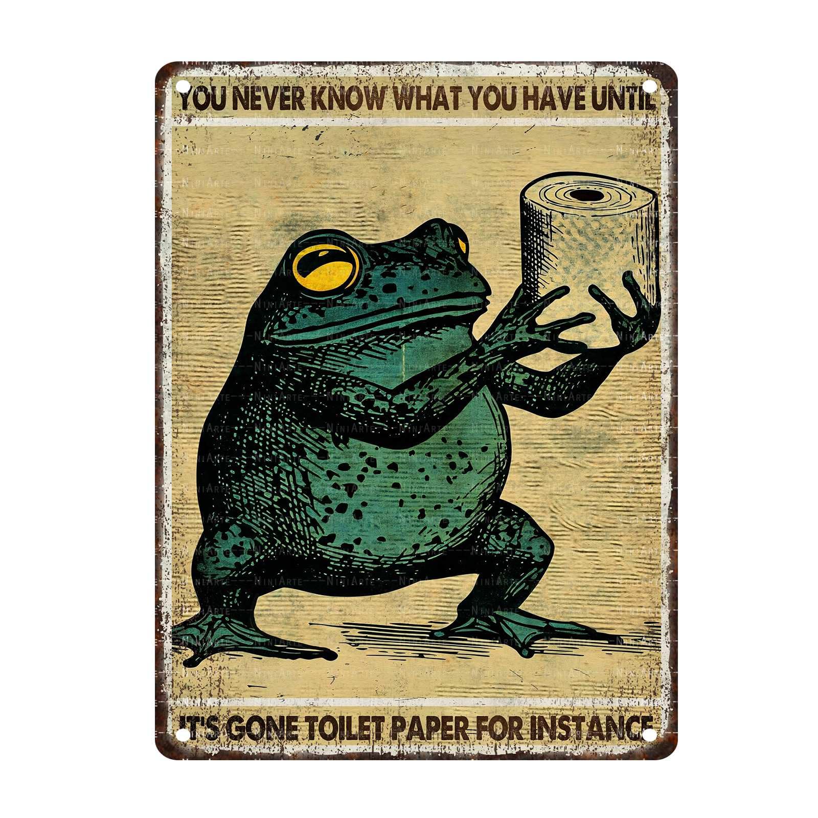 Funny Turtle Bathroom Vintage Tin Sign Turtle Metal Sign Beach Bathroom Wall Decor 8X12Inch
