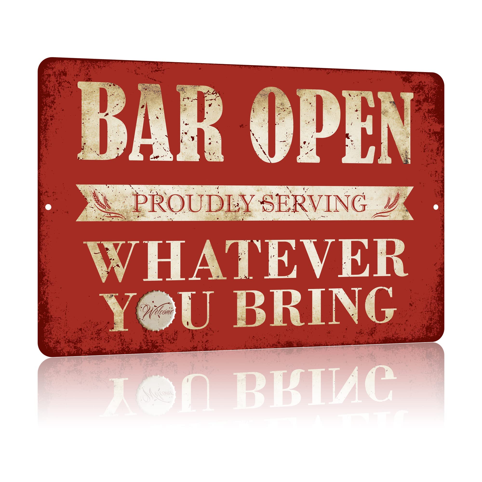 Yniaun Decor Vintage Man Cave Decor Funny Sarcasm Music Metal Tin Signs Garage Bar Patio Wall Decorations Gifts for Men 12 X 8 Inches Outdoor & Indoor - My Neighbors Are Listening to Great Music