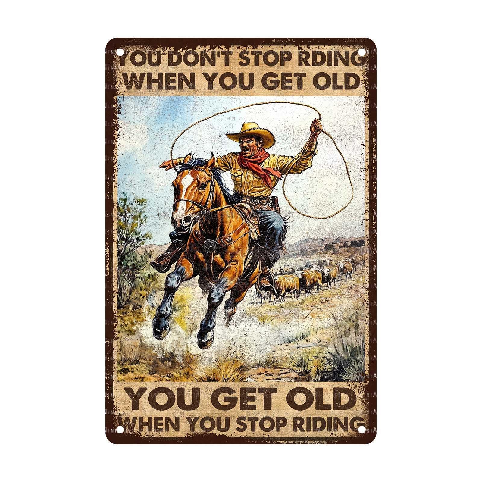 Vintage Cowgirl Tin Sign Are Always Good For The Soul Metal Sign for Home Garden Plaque Yard Patio Porch Farmhouse Cafe Bar Living Room Bedroom Office Garage Man Cave 8x12Inch