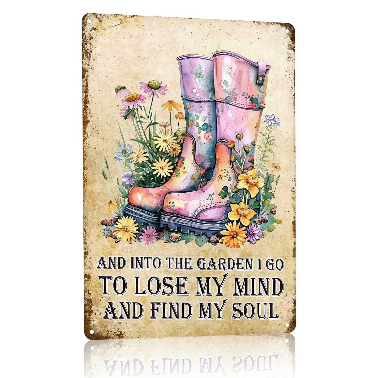 Vintage Tin Signs Metal Retro Wall Art Decor - Please Be Mindful of the Energy You Bring Into This Space, Positive Energy Metal Signs for Home Yoga Cafes, Spiritual Sign Boho Art Aesthetic 8x12 Inch