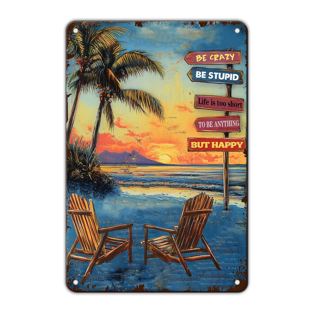 Beach Metal Sign Some Girls Are Just Born With The Beach In Their Souls Tin Sign Home Bar Pub 8x12 Inch Wall Decor