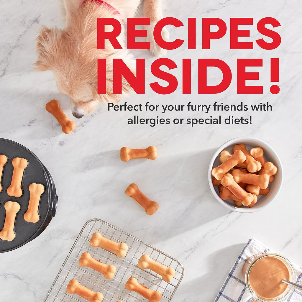 Dash Express Dog Treat Maker - DIY Bone-Shaped Treats - Personalized Dog Gifts - Easy to Clean - 8 Bones, White