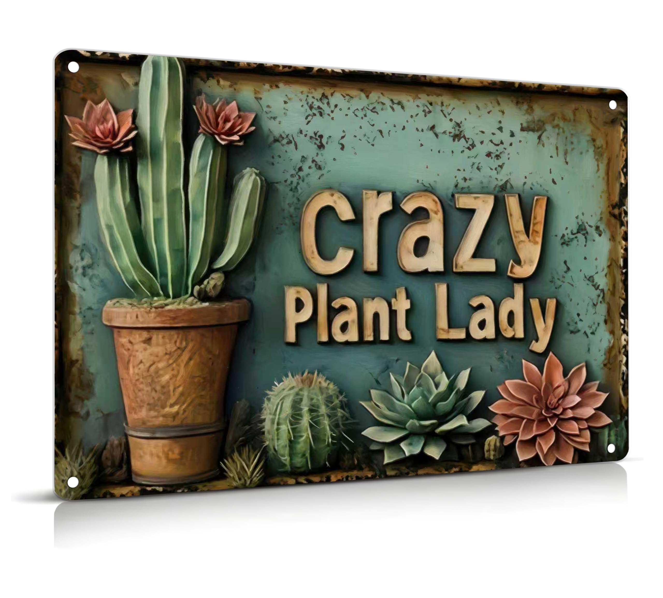 Vintage Flower Garden Metal Sign Rustic Farmhouse Daisy Floral Wildflowers Tin Signs Still Life Gardening Aluminum Wall art for Home Garden Patio Farm Yard Bar Bathroom Decor 8x12 Inch
