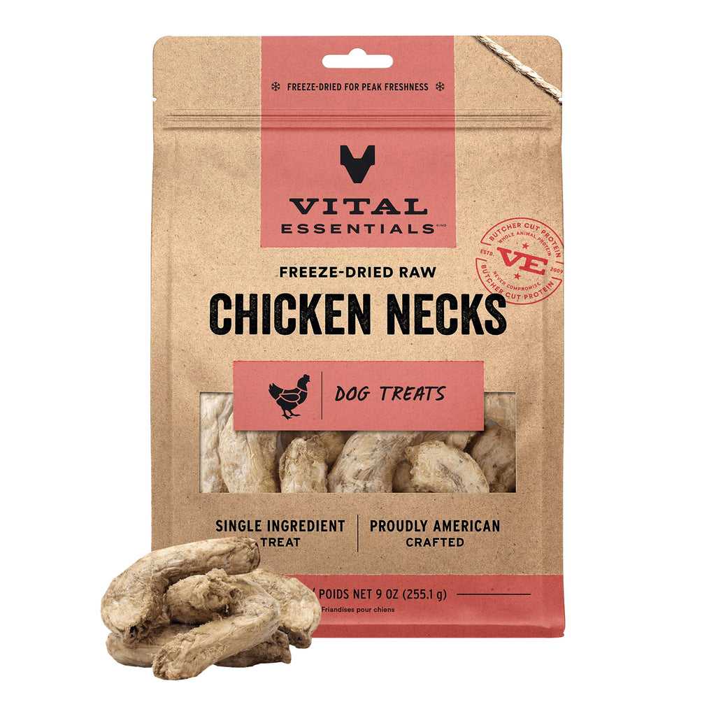 Vital Essentials Freeze Dried Raw Chicken Hearts Dog Treats | Single Ingredient | Premium Quality | Grain Free Treats for Dogs, 1.9 oz Bag