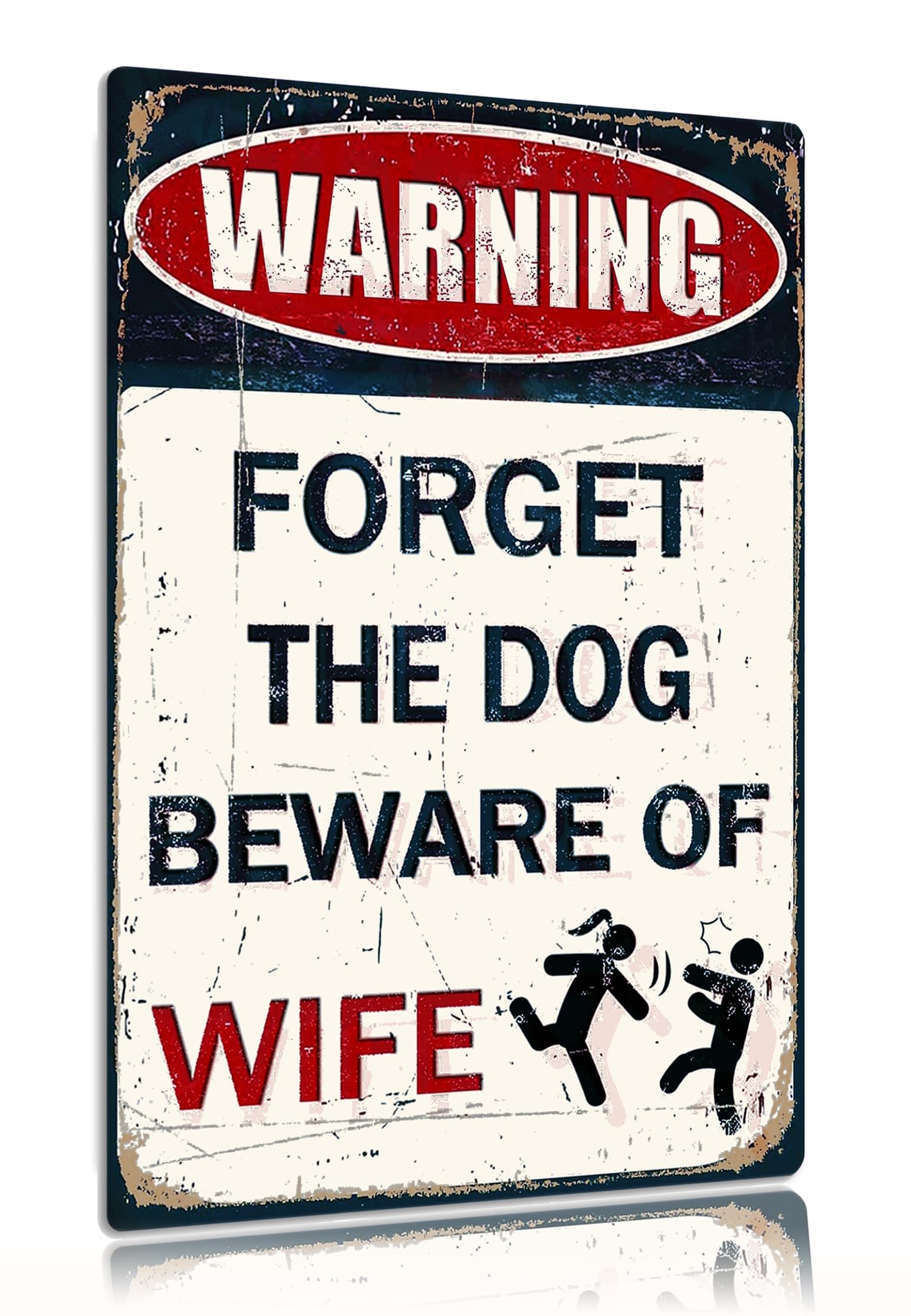 Before You Knock On My Door Sign No Soliciting Funny Metal Tin Sign 8 x 12 Inch