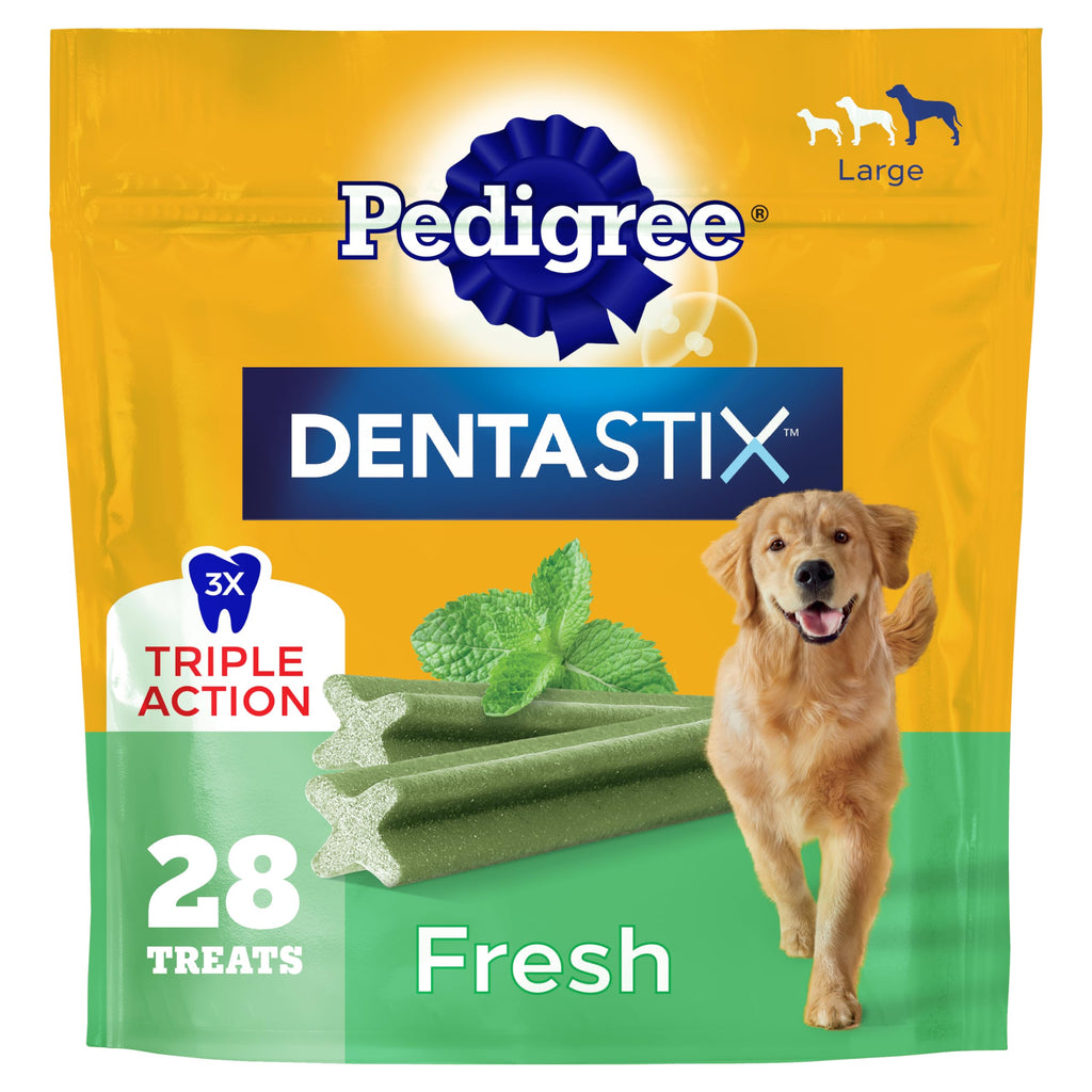 Pedigree Dentastix Large Dog Treats, Original, Beef & Fresh, 2.73 lb. Variety Pack (51 Treats Total)