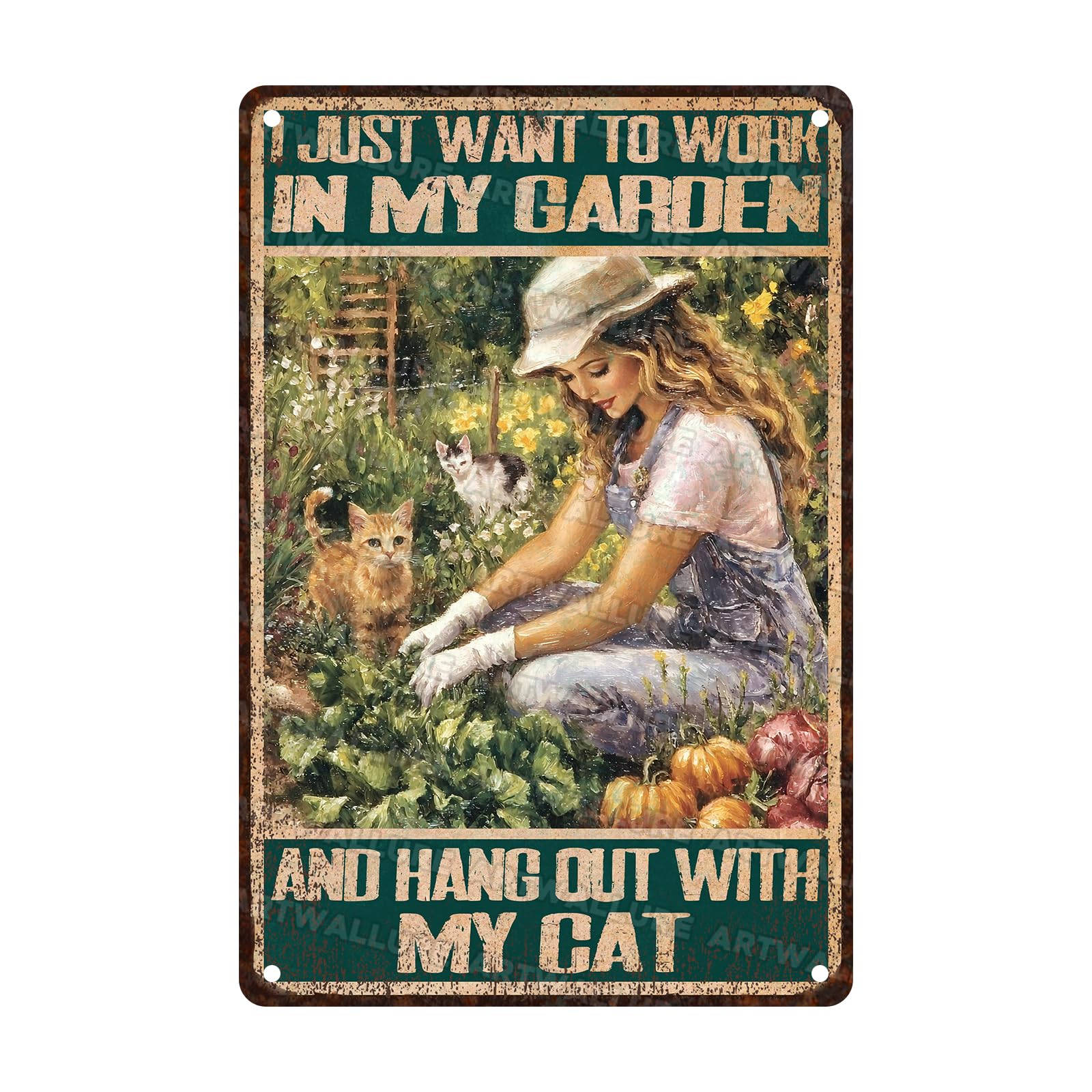 Vintage Rustic Botanical Garden Decor Metal Tin Sign Dragonfly Flower Wall Art Plaque Gifts For Women Mom Plant Lover Outdoor Patio Sunroom Backyard Porch 8x12 Inch